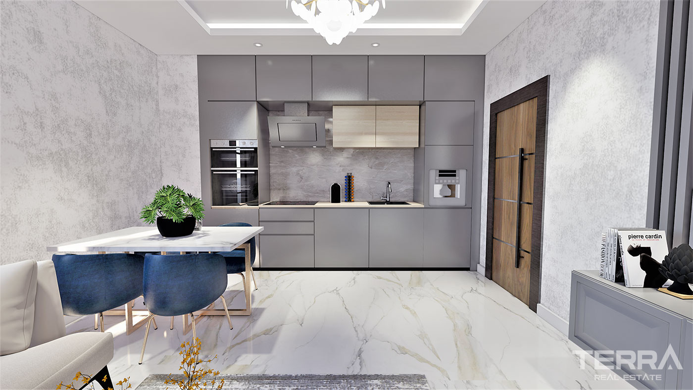 Alanya Flats in a Luxury Complex with Shopping Mall and Private Beach - 70348
