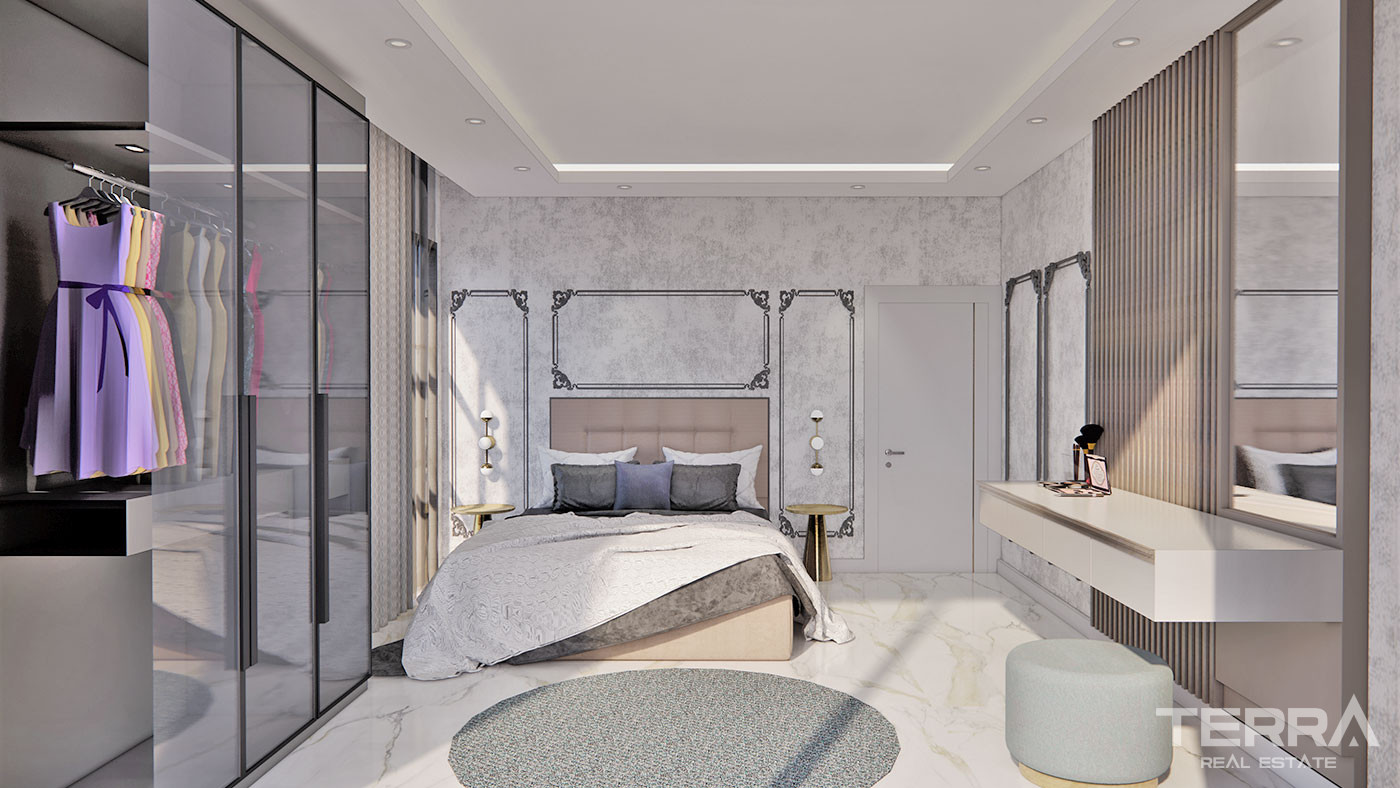 Alanya Flats in a Luxury Complex with Shopping Mall and Private Beach - 70350