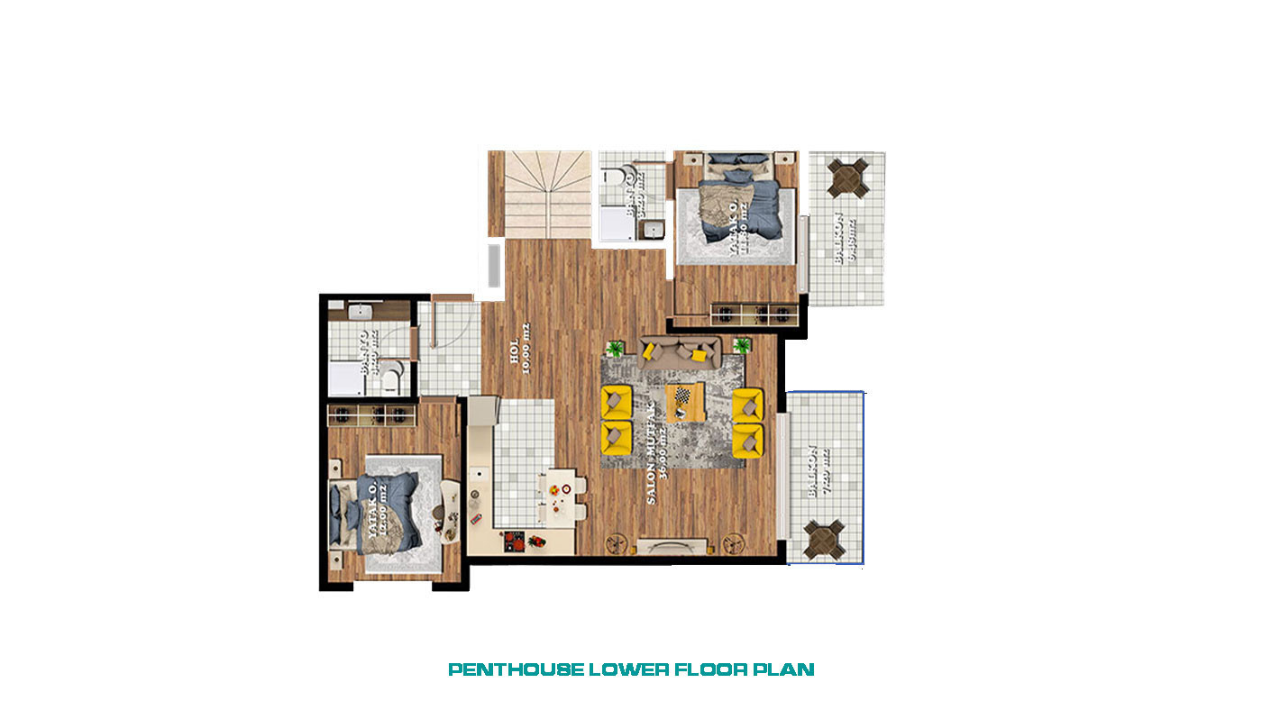Alanya Flats in a Luxury Complex with Shopping Mall and Private Beach - 70360