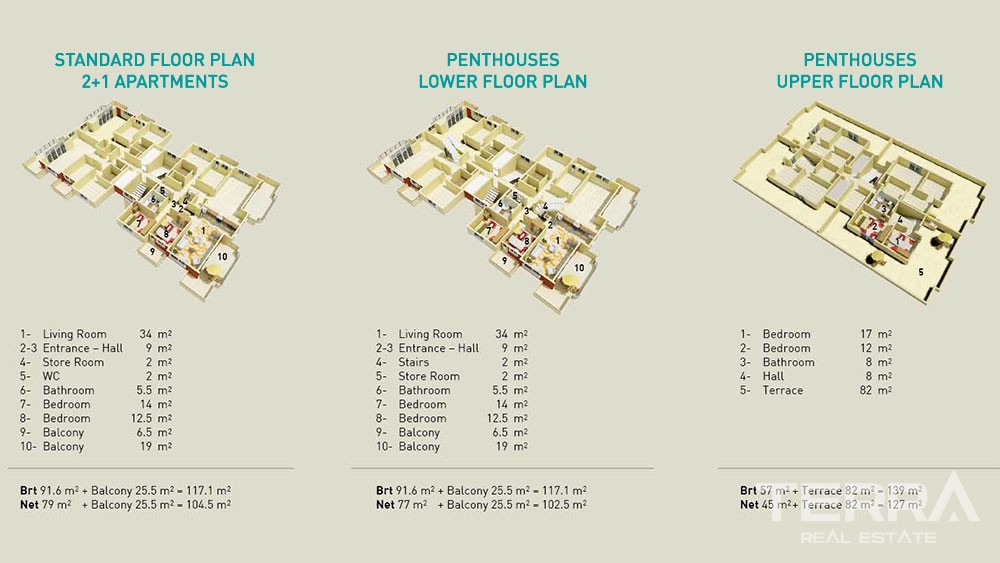 Well-Located Comfortable Apartments in Alanya at Seastar Residence - 2061