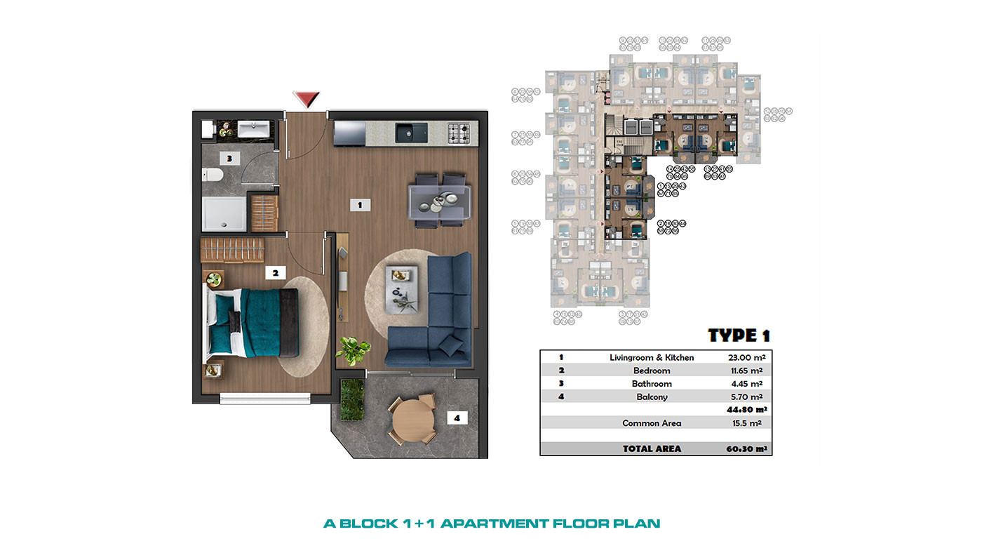 Apartments Suitable for Investment in Alanya, Payallar - 70797