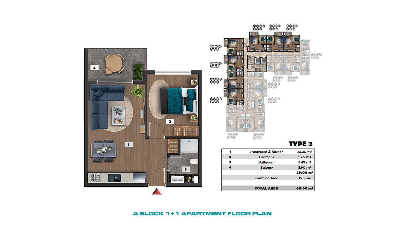 Apartments Suitable for Investment in Alanya, Payallar - 70802