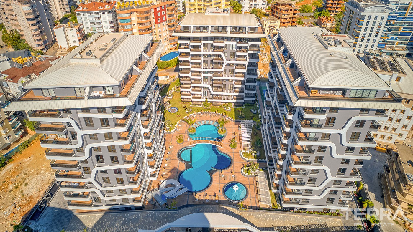 Exklusiva strandnära lägenheter med havsutsikt i Tosmur Alanya - 112937