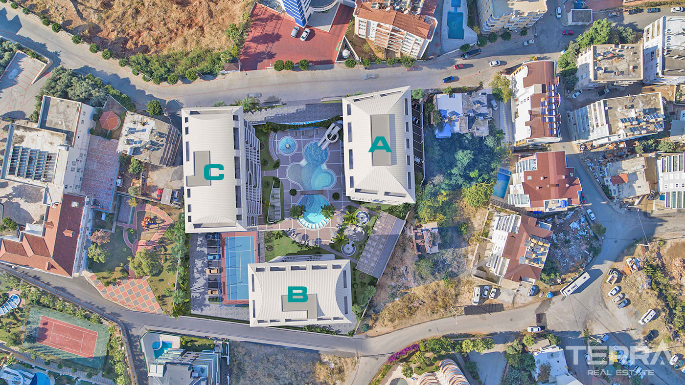 Exklusiva strandnära lägenheter med havsutsikt i Tosmur Alanya - 102537