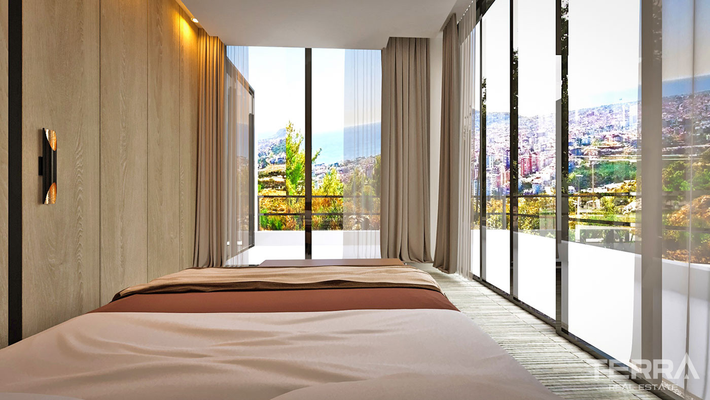 Well Presented Alanya Villas Intertwined with Nature in Avsallar - 70860
