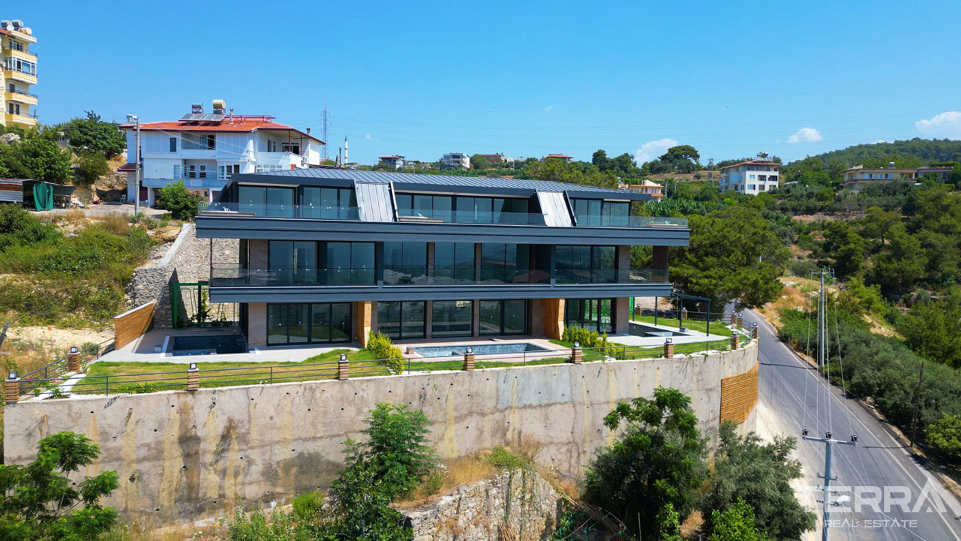 Well Presented Alanya Villas Intertwined with Nature in Avsallar - 98340