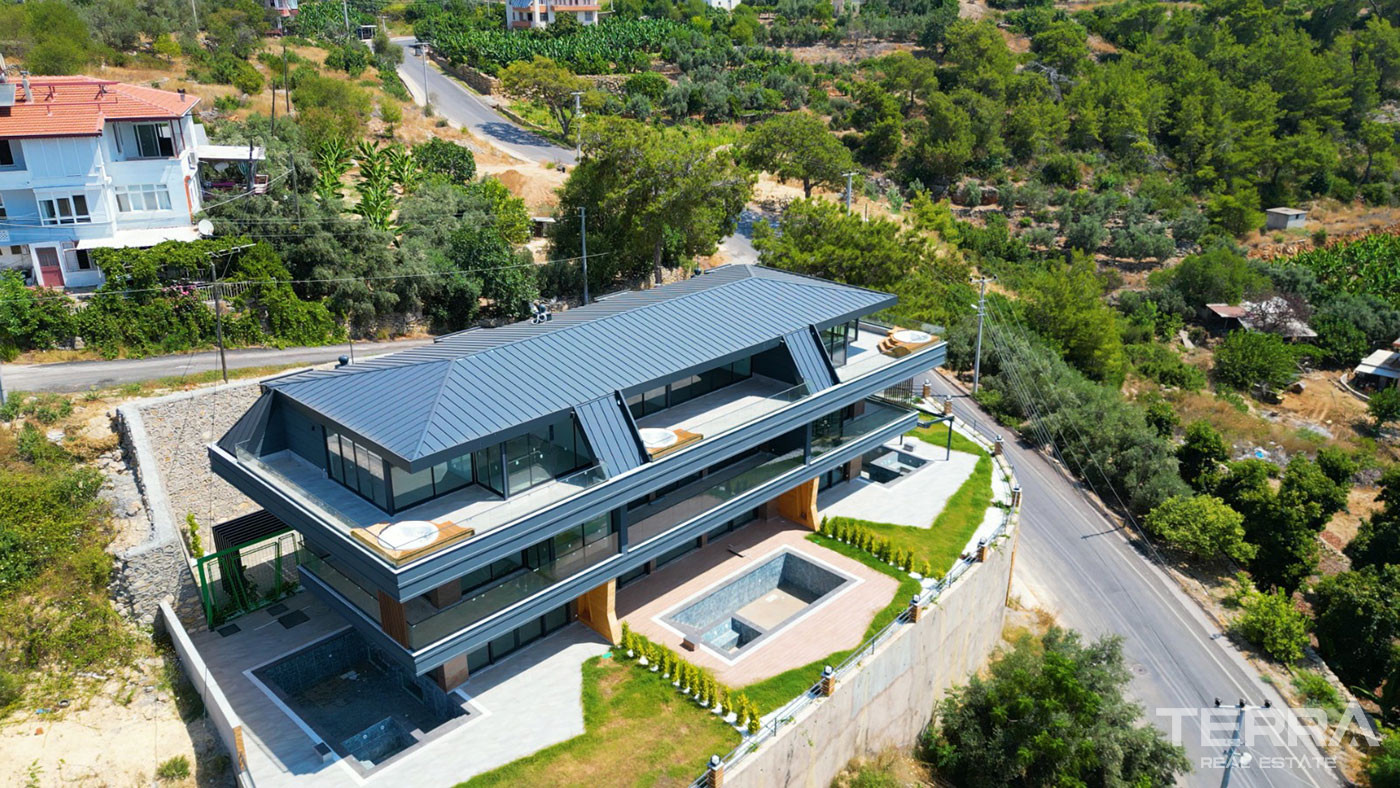 Well Presented Alanya Villas Intertwined with Nature in Avsallar - 98341