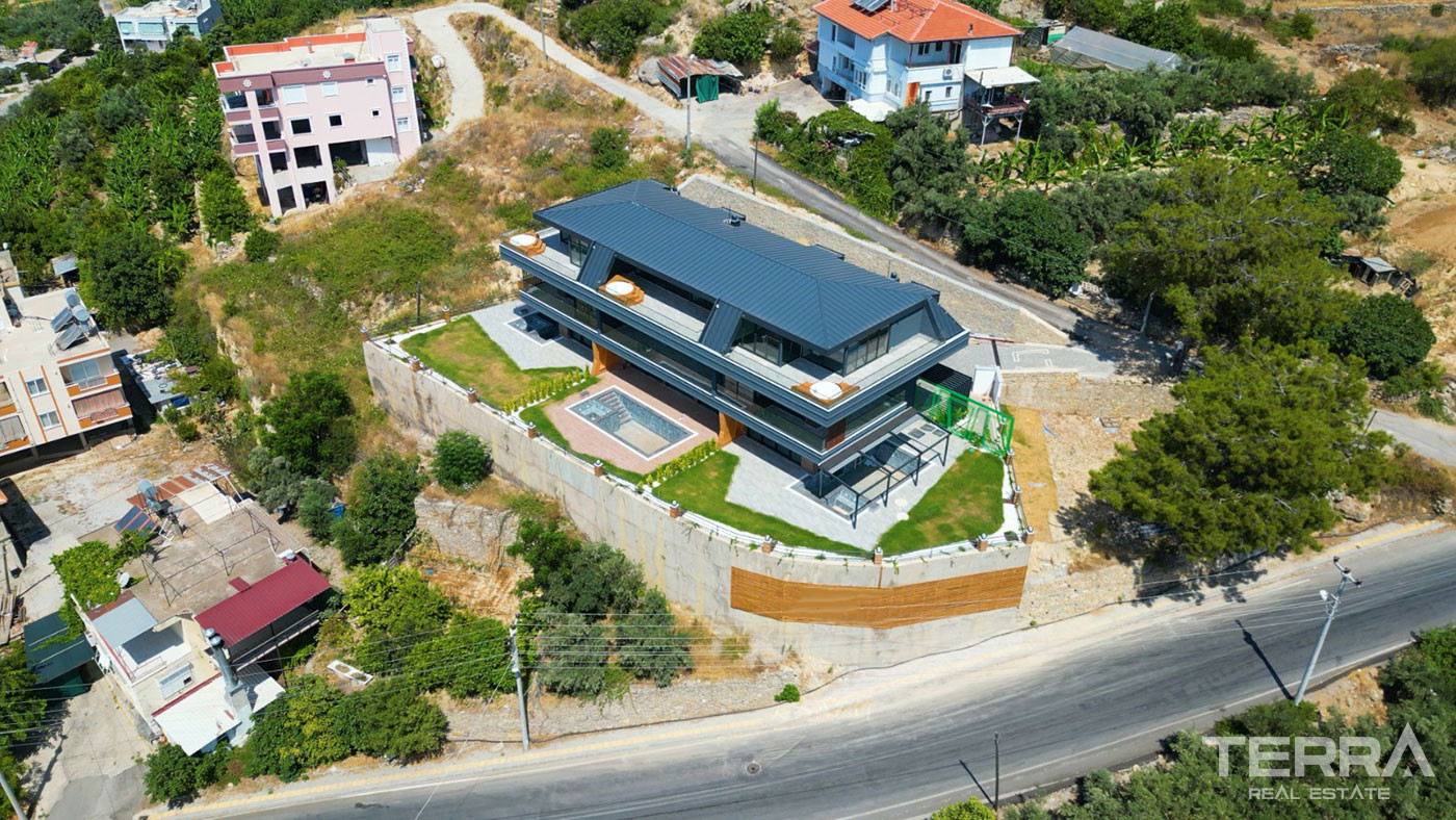 Well Presented Alanya Villas Intertwined with Nature in Avsallar - 98342