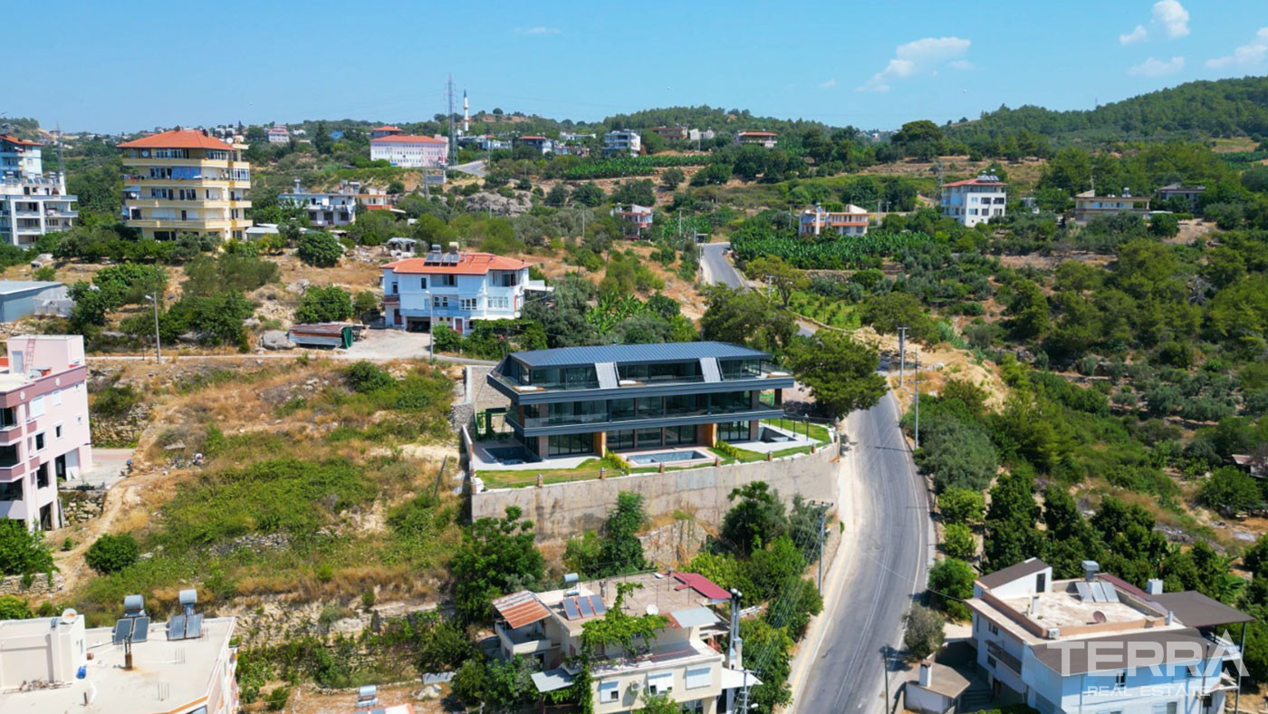 Well Presented Alanya Villas Intertwined with Nature in Avsallar - 98343