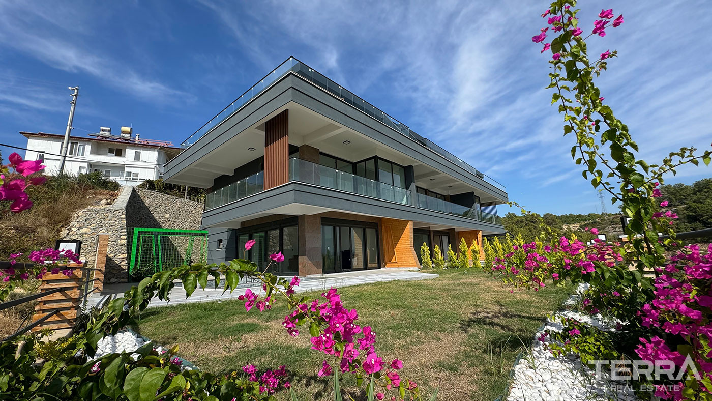 Well Presented Alanya Villas Intertwined with Nature in Avsallar - 98344