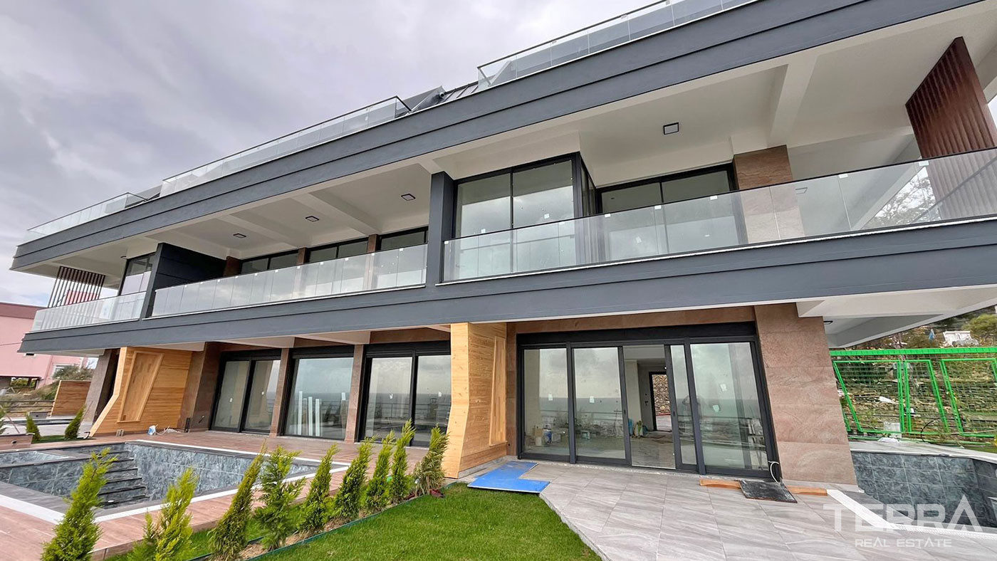 Well Presented Alanya Villas Intertwined with Nature in Avsallar - 98345