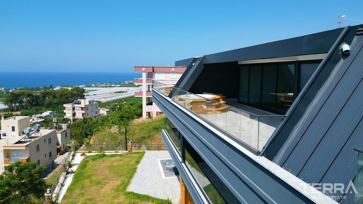 Well Presented Alanya Villas Intertwined with Nature in Avsallar - 98347