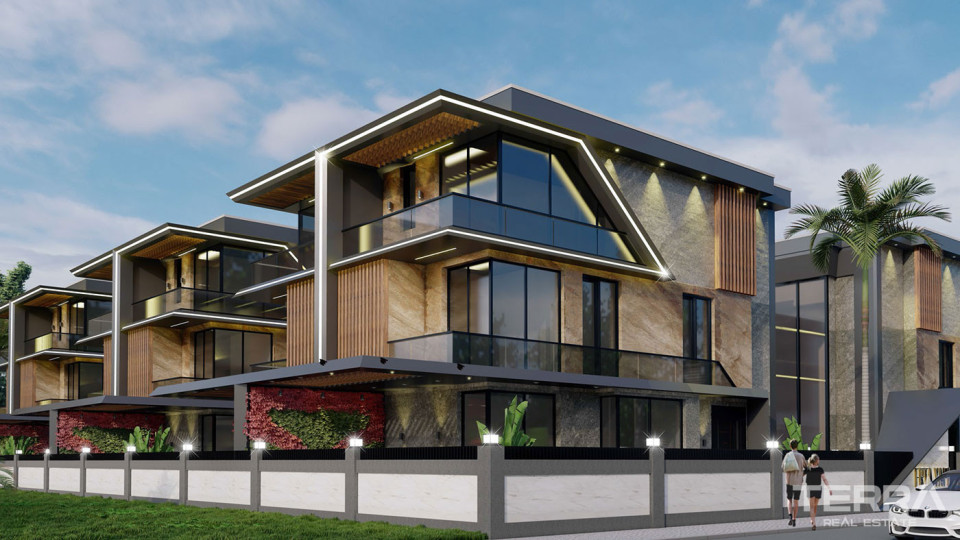 6+2 Luxury Living Villas in a Gated Community in Antalya, Altıntaş