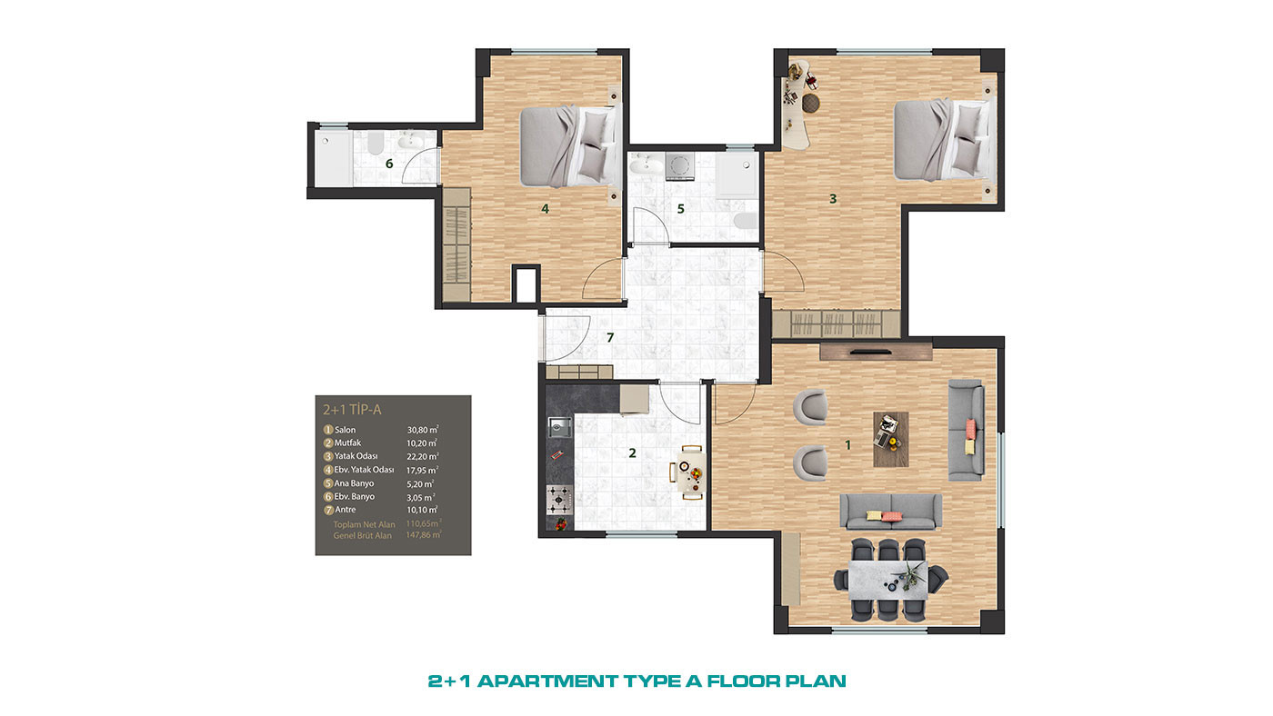 Art-Deco Style Luxury Istanbul Apartments in Çengelköy, Üsküdar - 71024