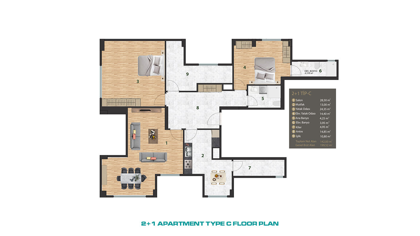Art-Deco Style Luxury Istanbul Apartments in Çengelköy, Üsküdar - 71025