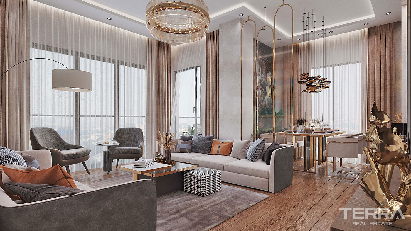 Art-Deco Style Luxury Istanbul Apartments in Çengelköy, Üsküdar - 71070