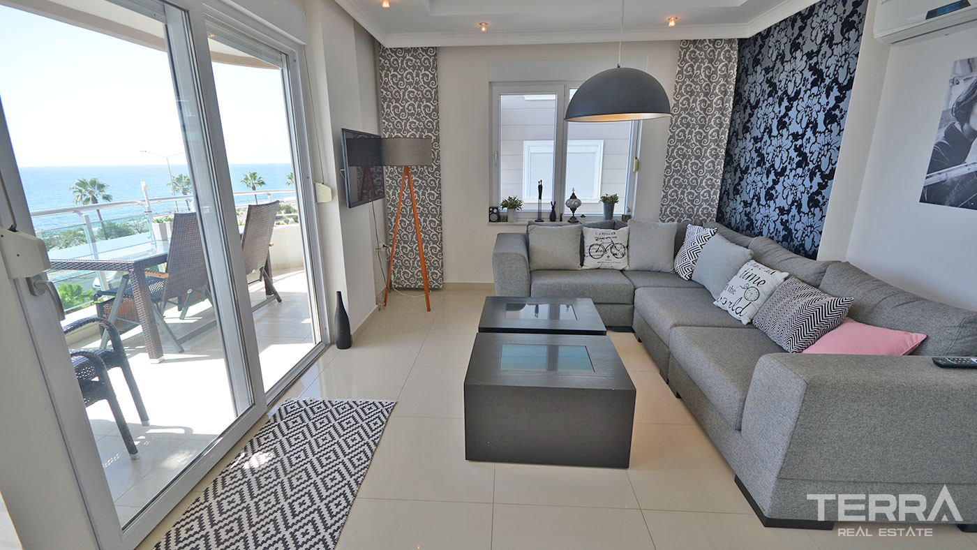 Modern and Stylish Seafront Apartment in Kestel, Alanya - 71294