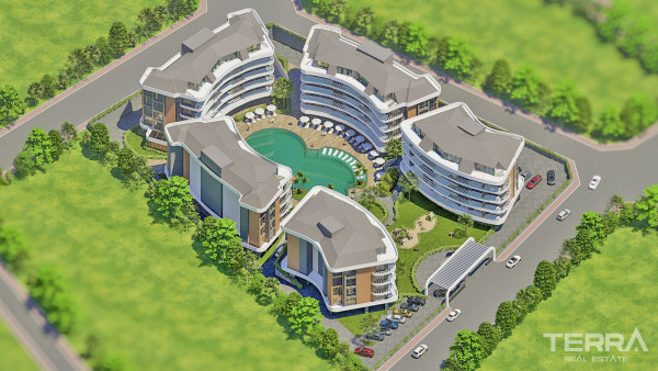 Uniquely Designed Apartments Suitable for Investment in Oba, Alanya