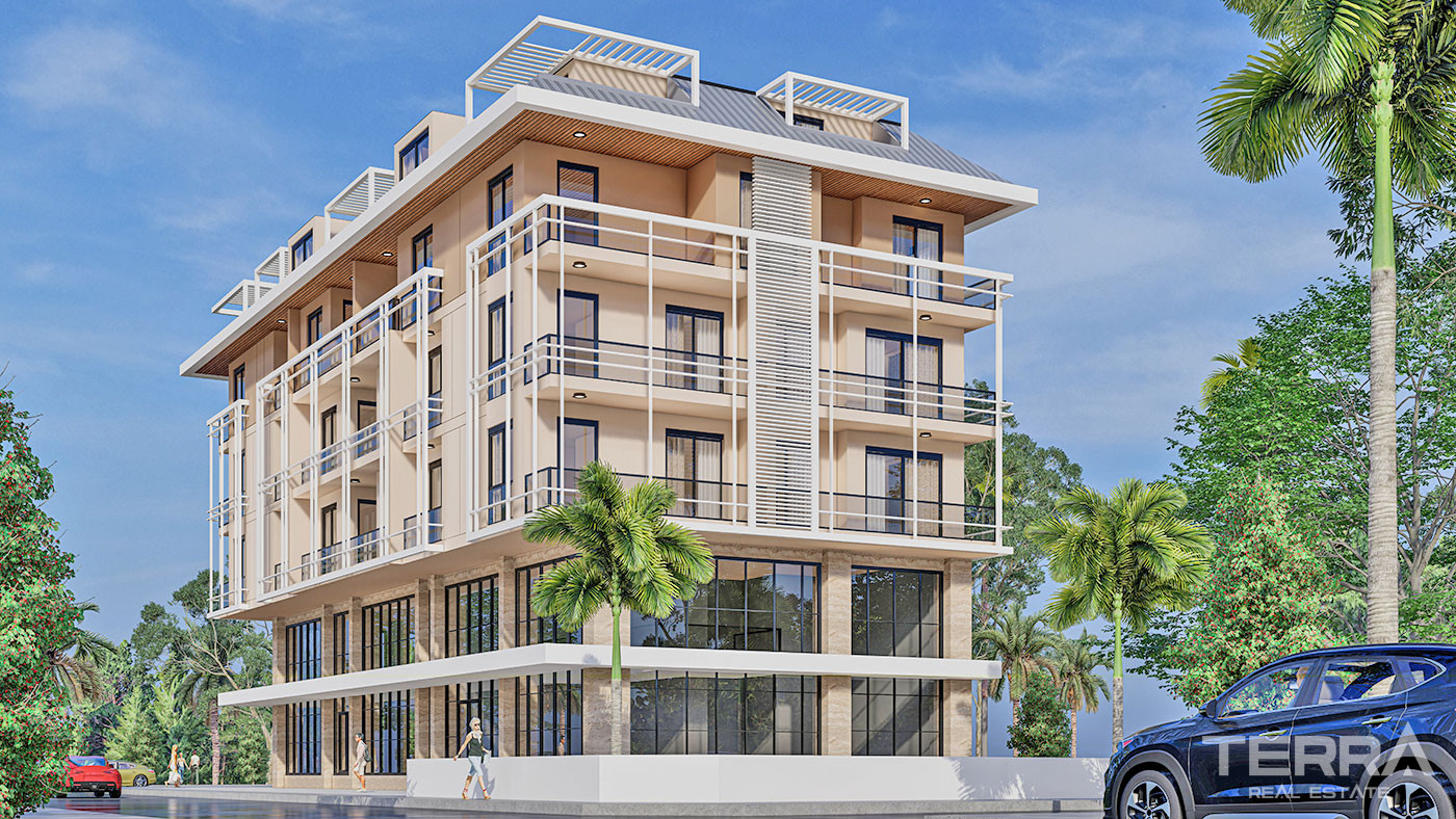 Luxury Apartments with Rental Income Potential in the Center of Alanya - 71347
