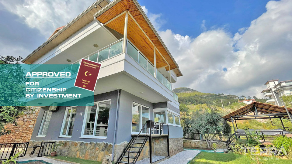 Bargain Villa Suitable for Turkish Citizenship in Alanya Bektaş