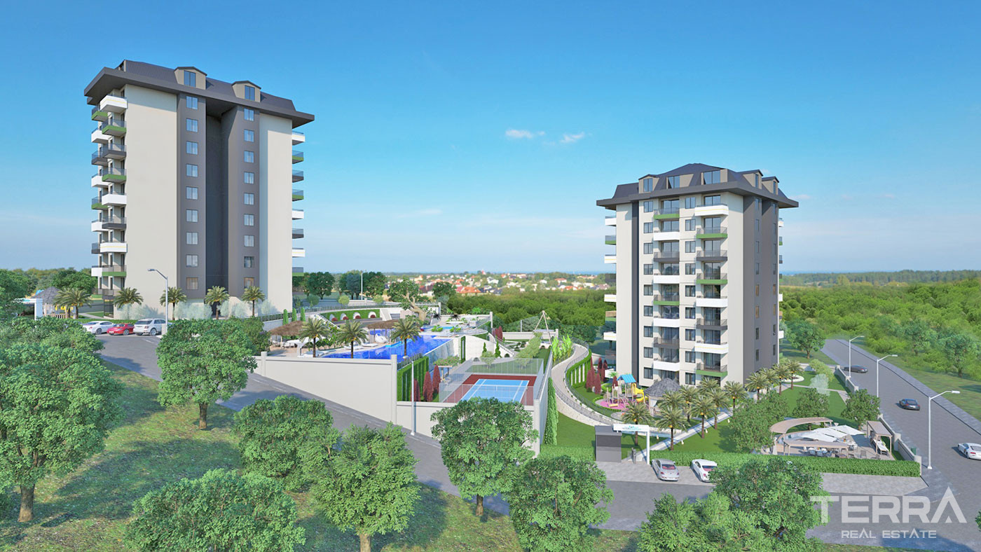 Zupełnie nowe apartamenty o nowoczesnym designie w Alanyi Demirtaş - 71550