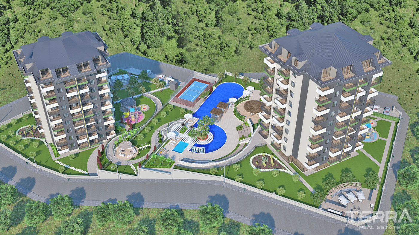 Zupełnie nowe apartamenty o nowoczesnym designie w Alanyi Demirtaş - 71552