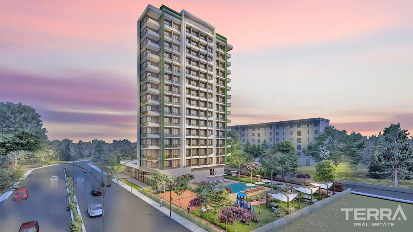 Sophisticated Flats with Sea View in Mersin, 750 m from the Beach - 71596