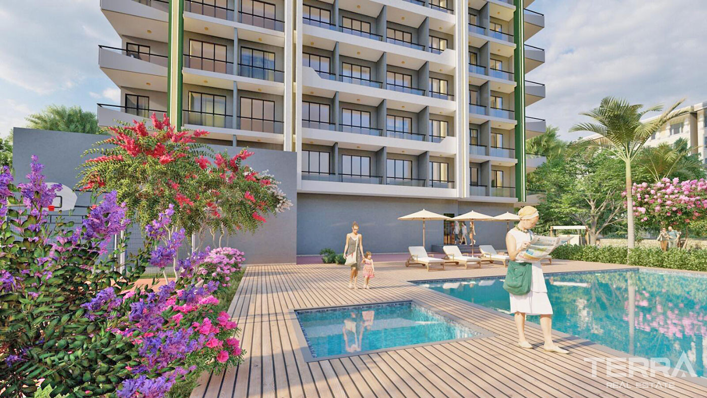 Sophisticated Flats with Sea View in Mersin, 750 m from the Beach - 71597