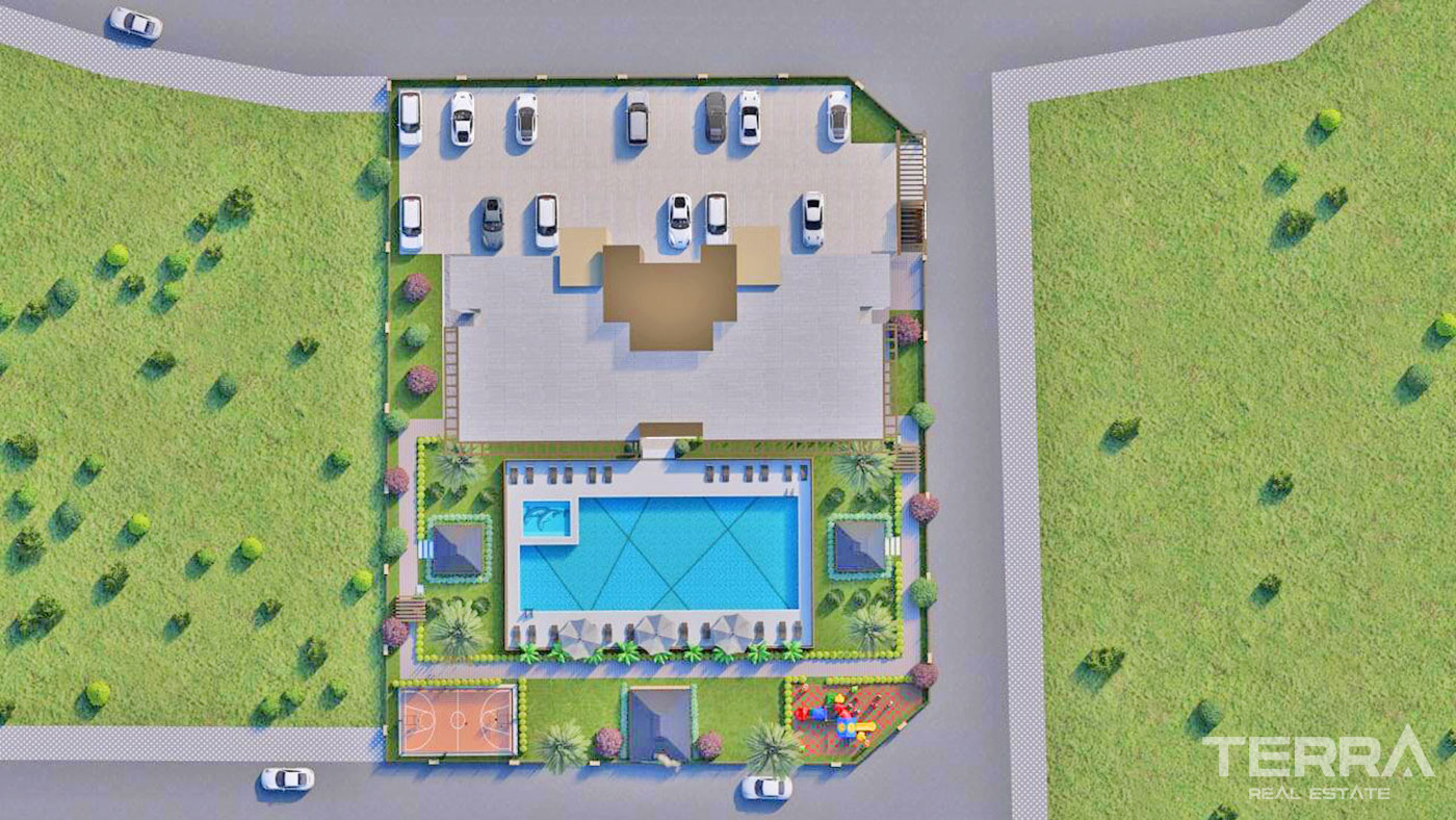 Sophisticated Flats with Sea View in Mersin, 750 m from the Beach - 71598
