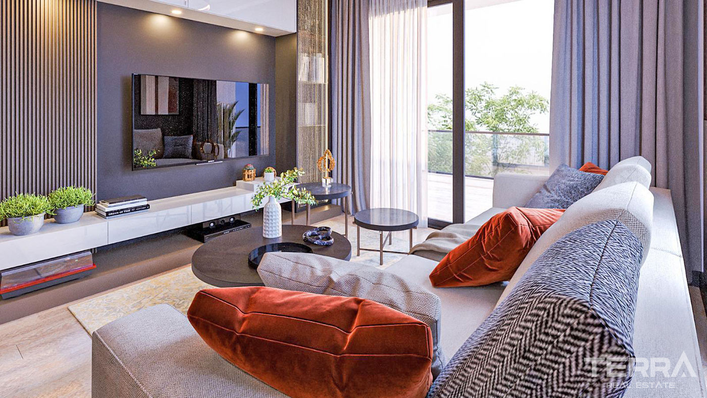 Sophisticated Flats with Sea View in Mersin, 750 m from the Beach - 71618