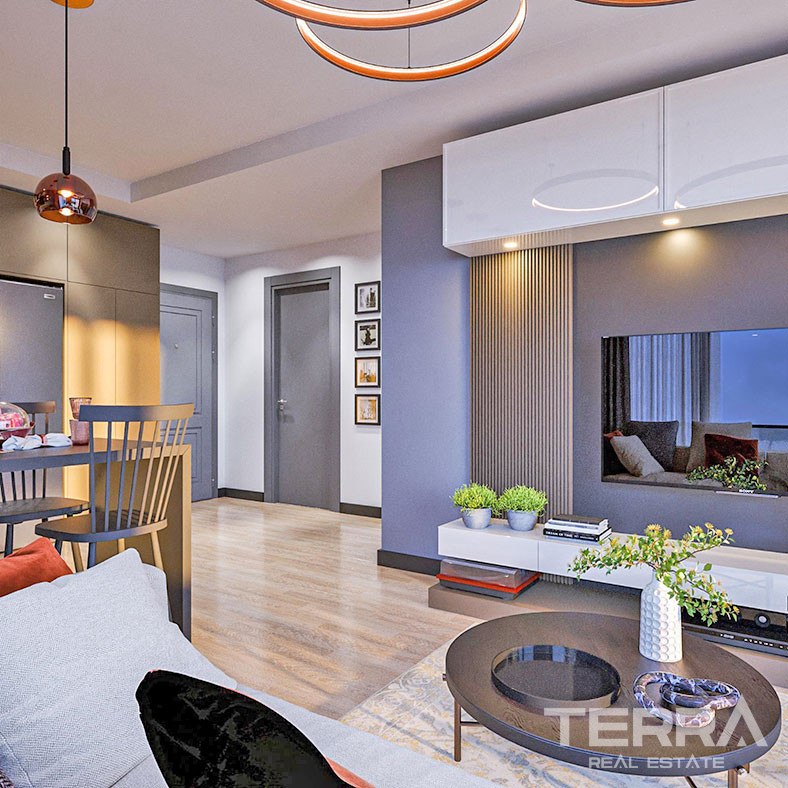 Sophisticated Flats with Sea View in Mersin, 750 m from the Beach - 71621