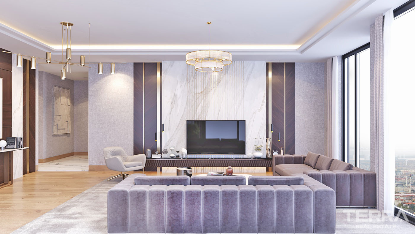 Beaux appartements de luxe au design contemporain à vendre à Istanbul - 71639