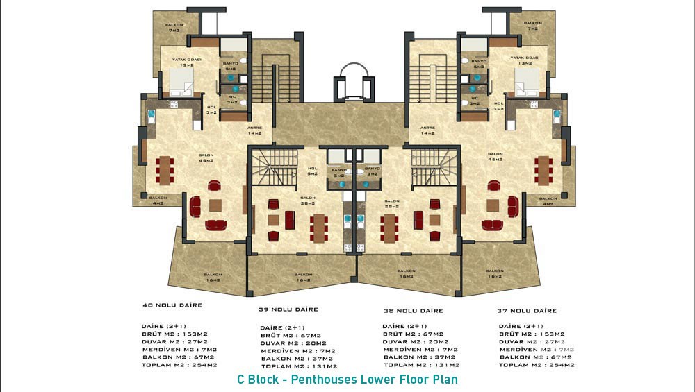 Crystal Garden Apartments in Cikcilli Alanya - 2172