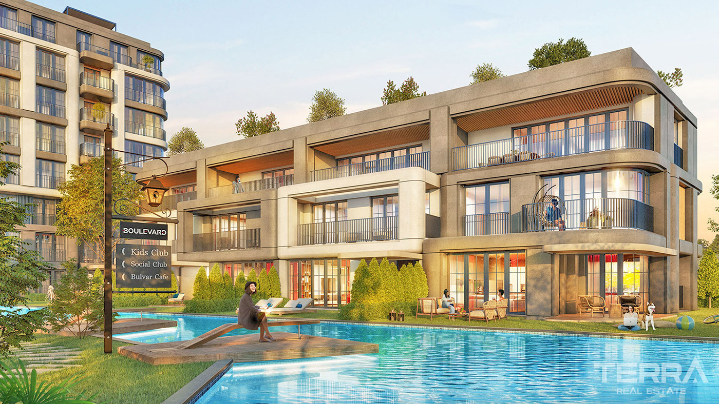 İstanbul’da Zengin Sosyal Tesislere Sahip Modern Daireler - 71913