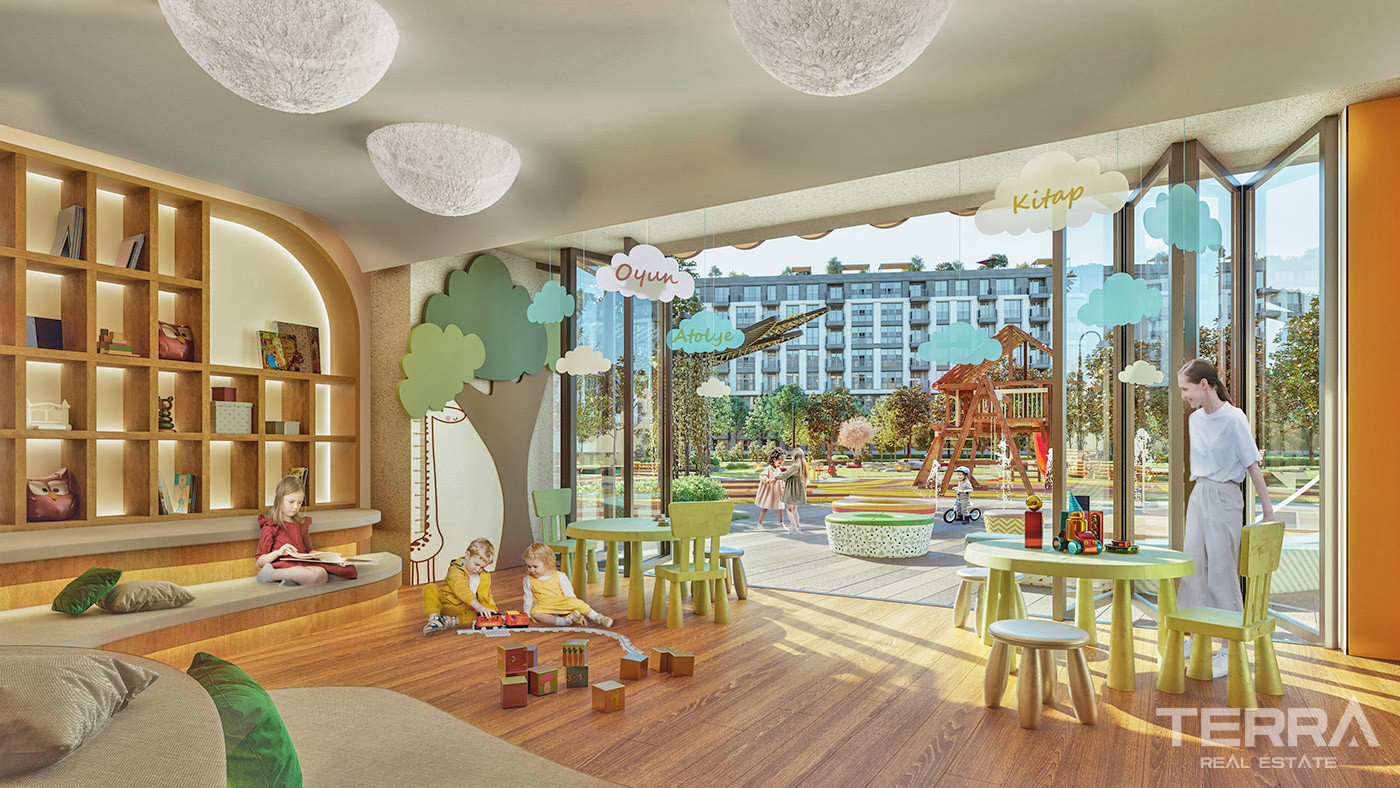 İstanbul’da Zengin Sosyal Tesislere Sahip Modern Daireler - 71921