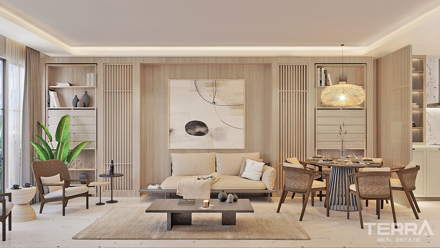 İstanbul’da Zengin Sosyal Tesislere Sahip Modern Daireler - 71943