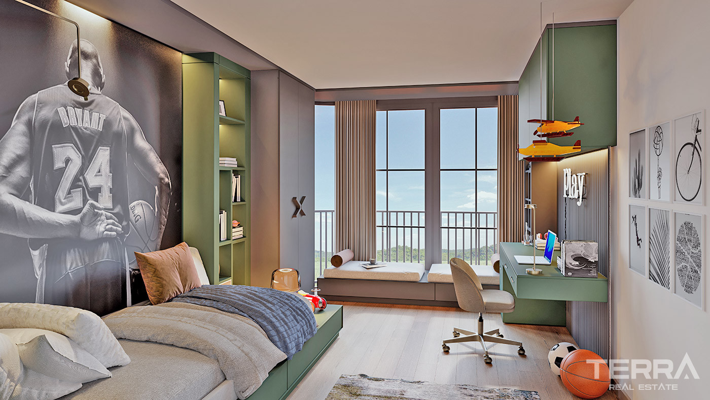 İstanbul’da Zengin Sosyal Tesislere Sahip Modern Daireler - 71944