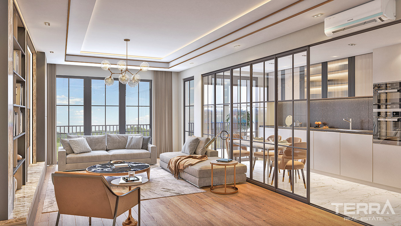 İstanbul’da Zengin Sosyal Tesislere Sahip Modern Daireler - 71945