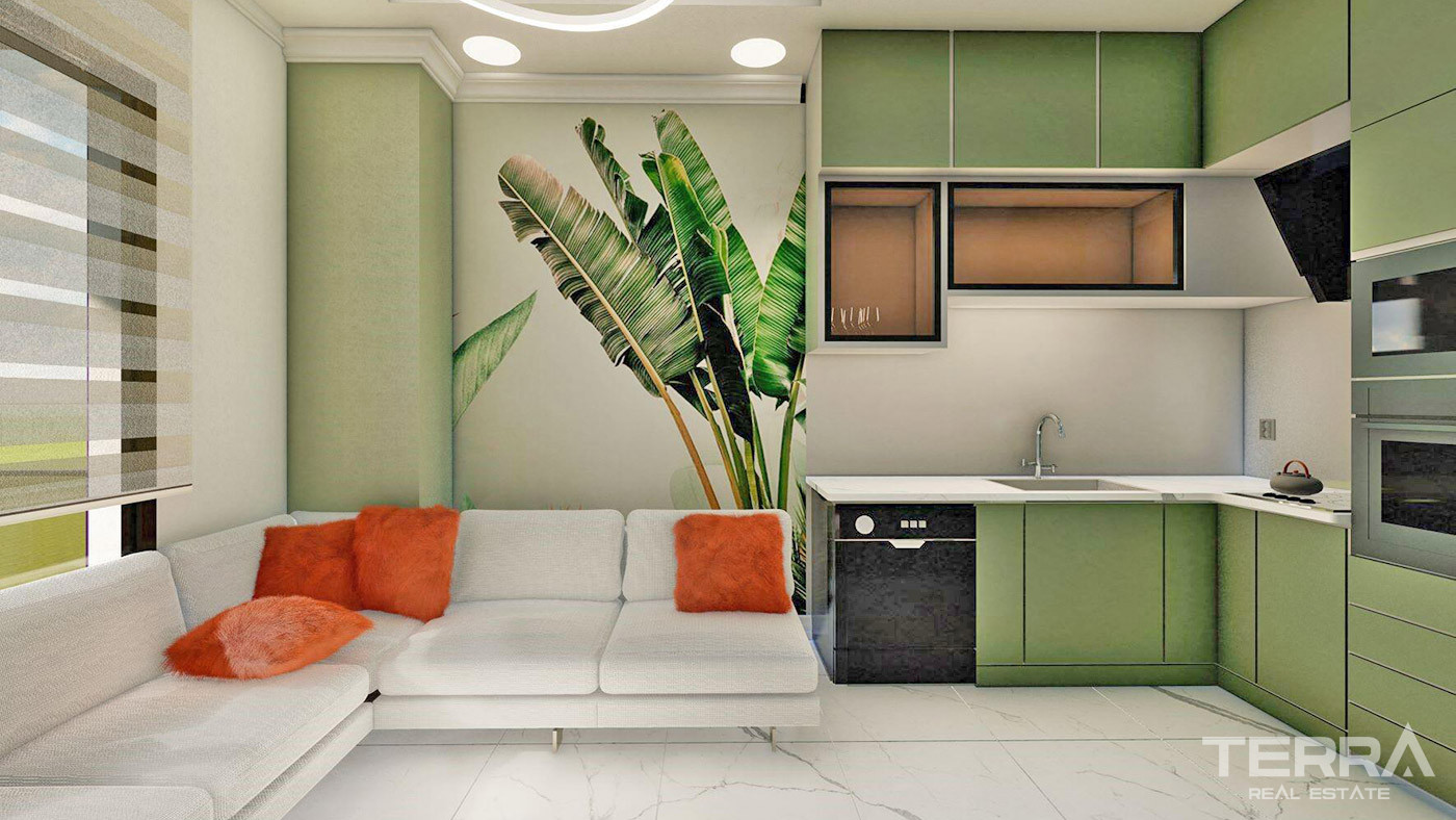 1 Bedroom Investment Flats in Mersin with White Goods - 71956