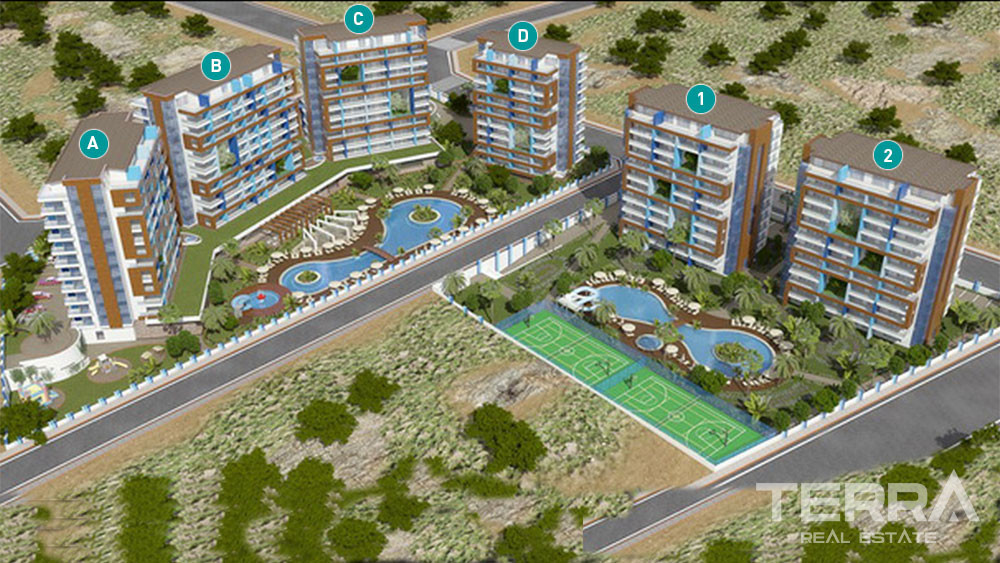 Crystal Park — Luxury Apartments for Sale in Cikcilli, Alanya, Turkey - 101831