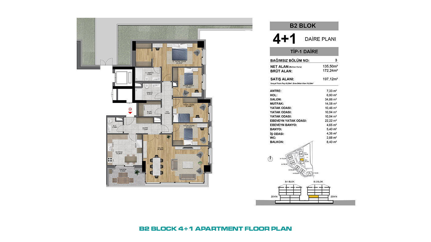Ready to Move Luxury Apartments in Istanbul Offer Panoramic City View - 72154
