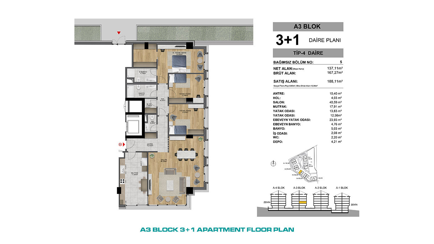 Ready to Move Luxury Apartments in Istanbul Offer Panoramic City View - 72155