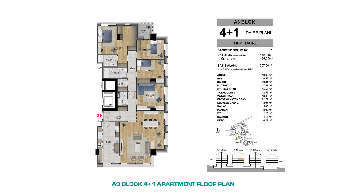 Ready to Move Luxury Apartments in Istanbul Offer Panoramic City View - 72157