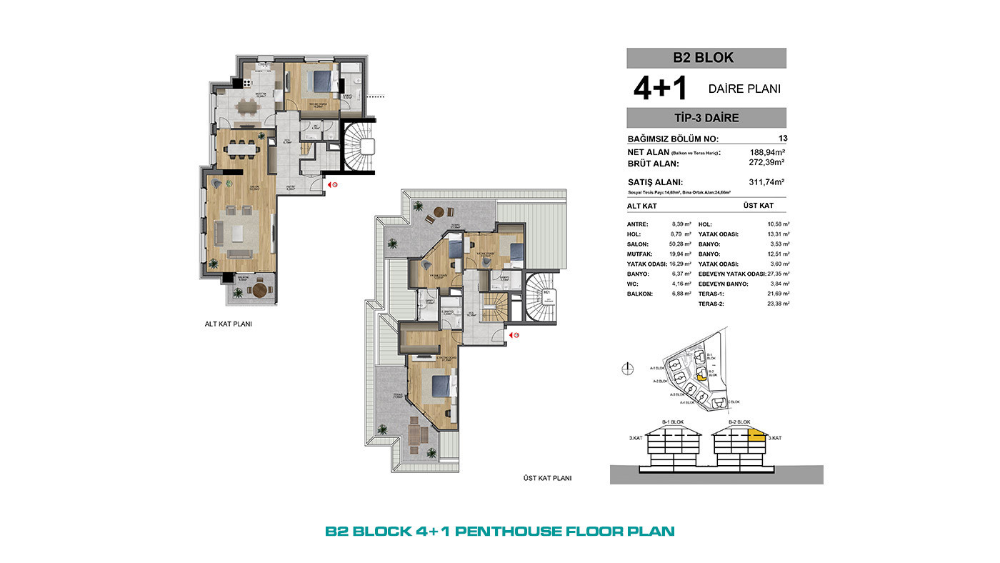 Ready to Move Luxury Apartments in Istanbul Offer Panoramic City View - 72163