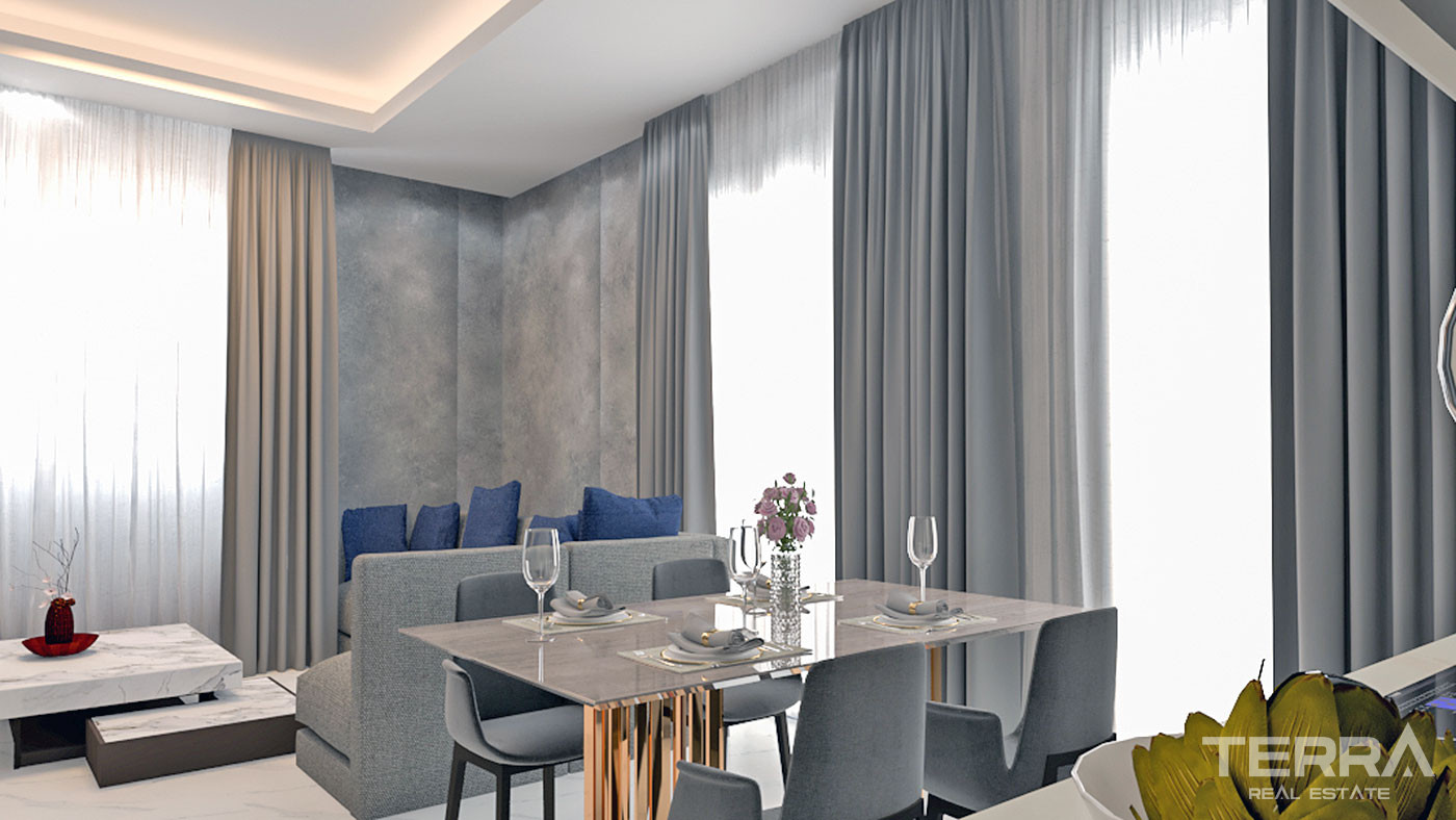 Apartments 60 m to The Beach in Kestel, Alanya with Luxurious Features - 95027