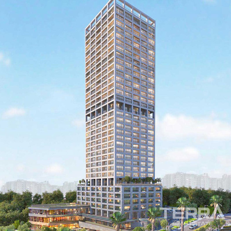Island, Sea and City View Investment Flats in Istanbul, Ataşehir - 72218