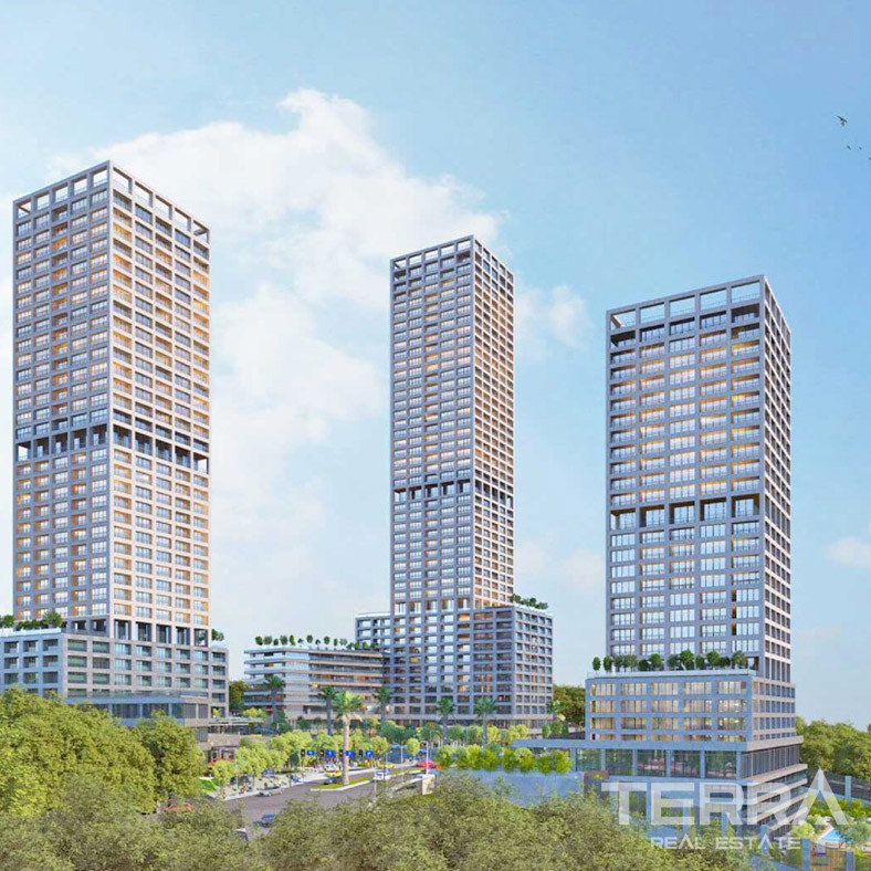 Island, Sea and City View Investment Flats in Istanbul, Ataşehir - 72219