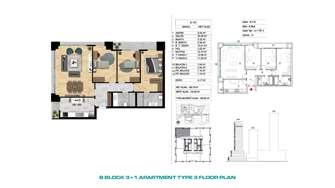 Island, Sea and City View Investment Flats in Istanbul, Ataşehir - 72235