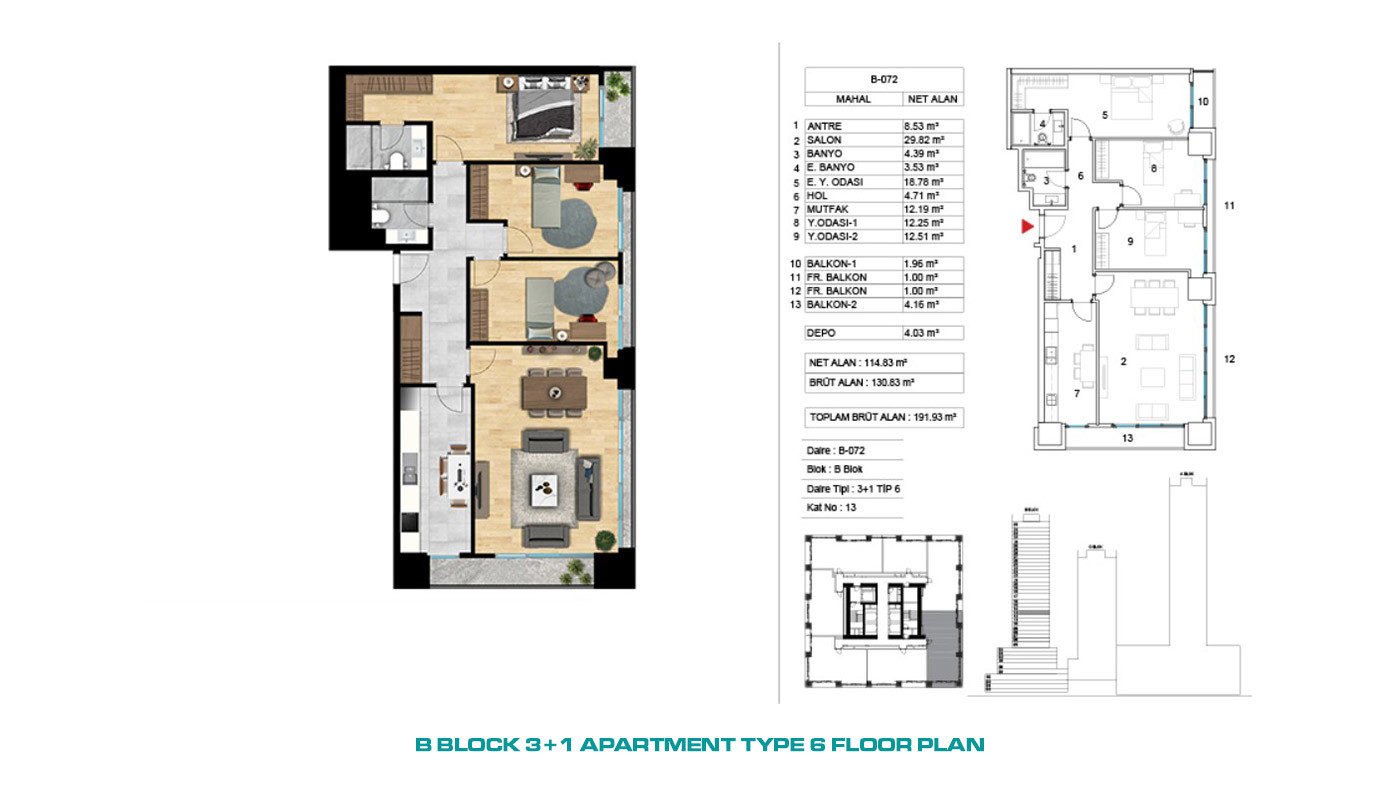 Island, Sea and City View Investment Flats in Istanbul, Ataşehir - 72236