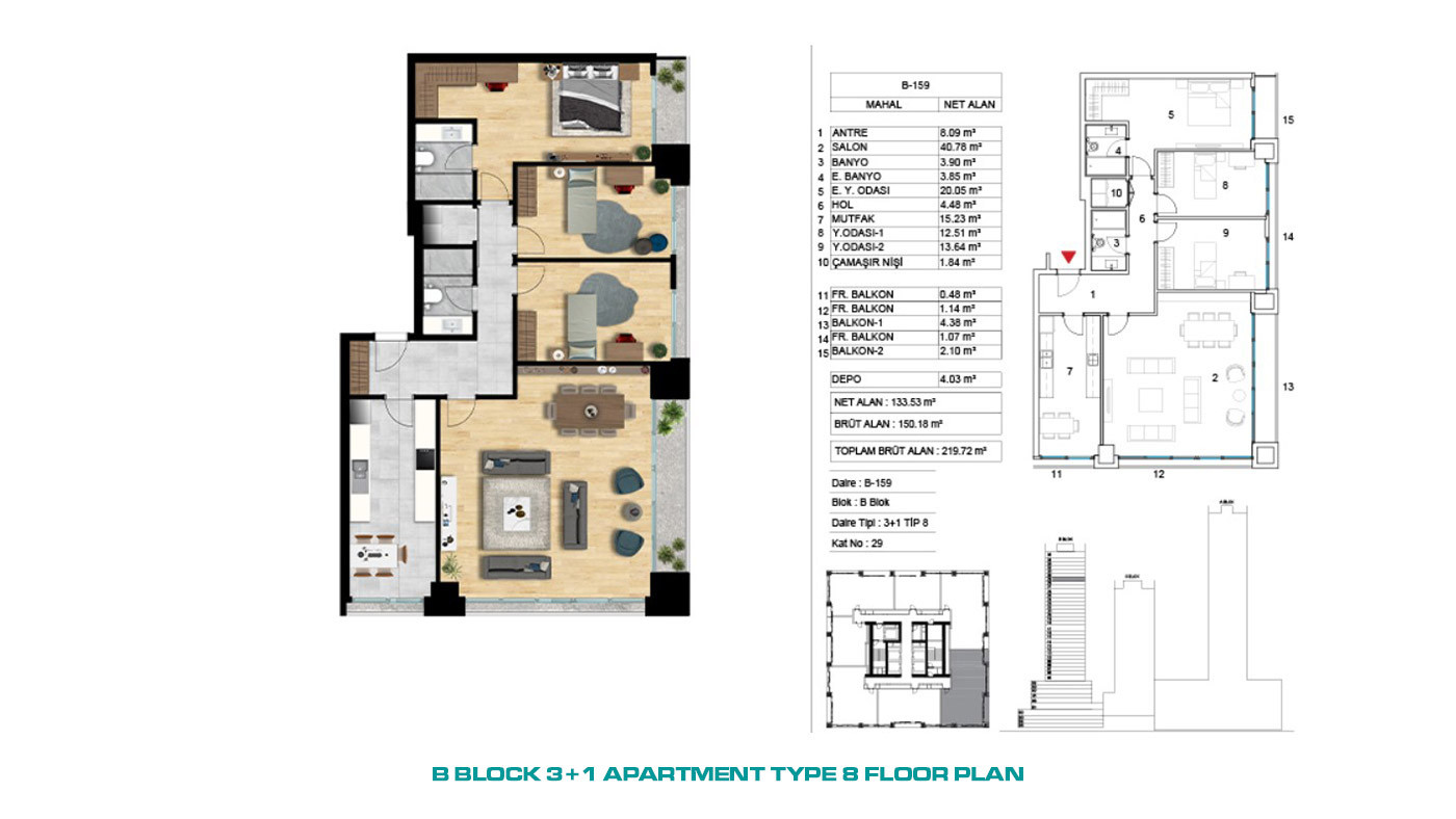 Island, Sea and City View Investment Flats in Istanbul, Ataşehir - 72237